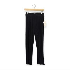 NWT Joie Black Plissé Elastic Waist Sleepwear Pants